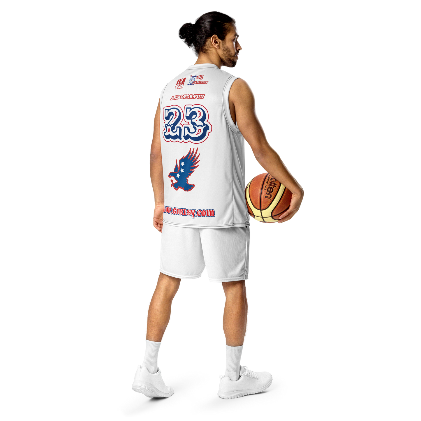 Recycled unisex basketball jersey