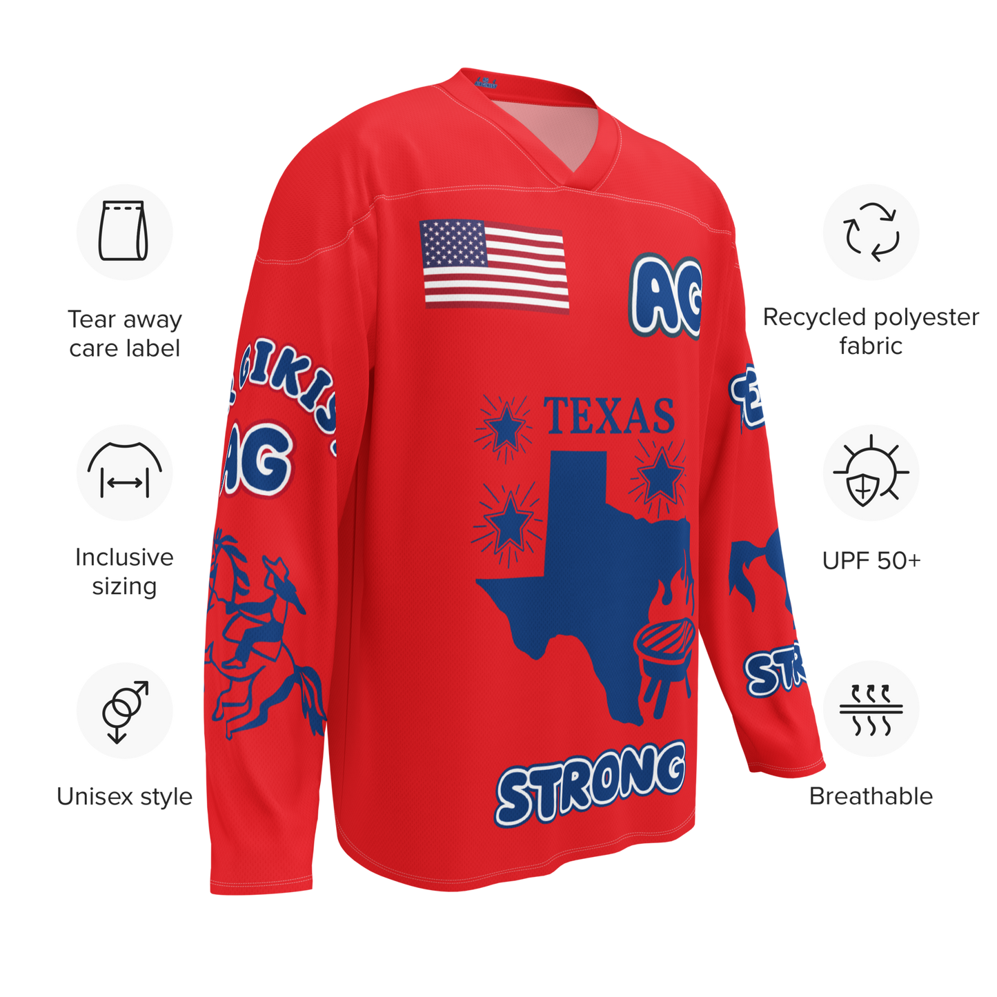 Recycled hockey fan jersey