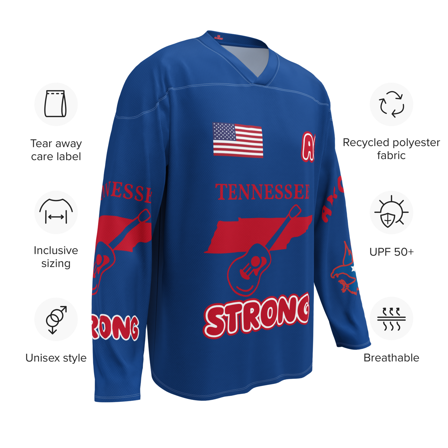 Recycled hockey fan jersey