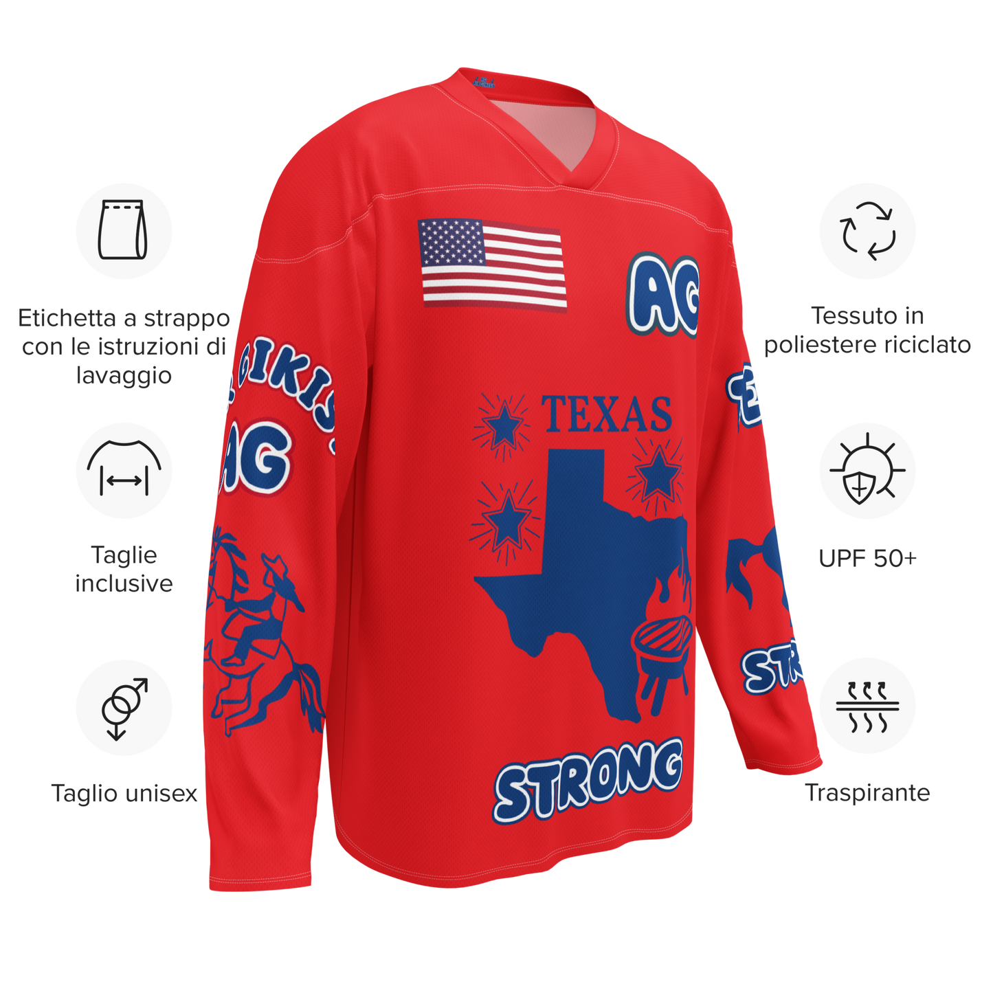 Recycled hockey fan jersey