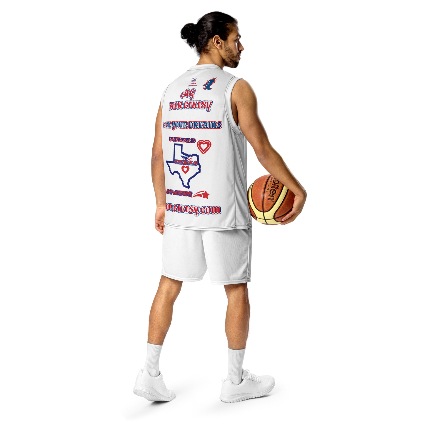 Recycled unisex basketball jersey