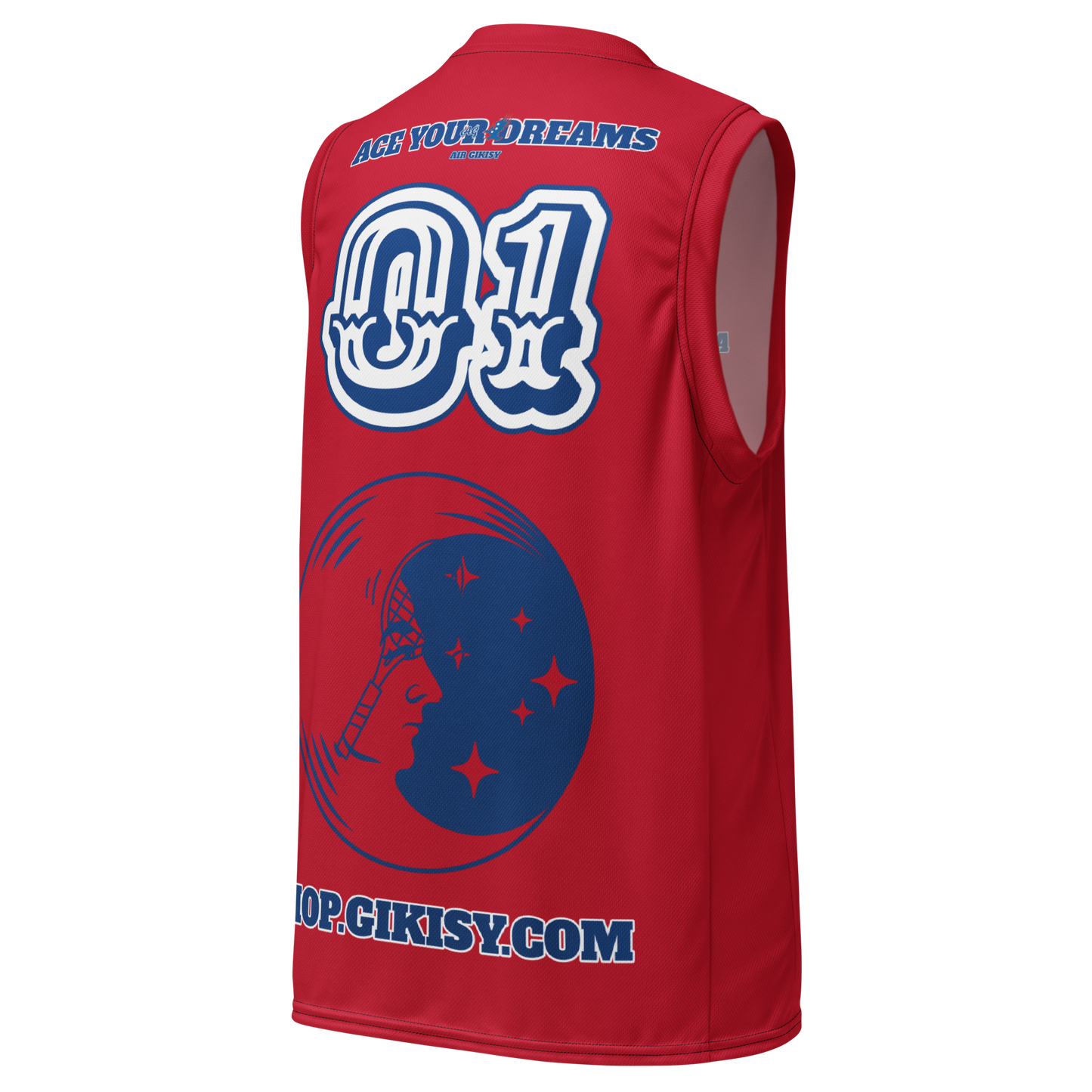 Recycled unisex basketball jersey