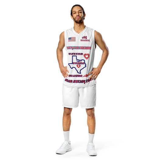 Recycled unisex basketball jersey