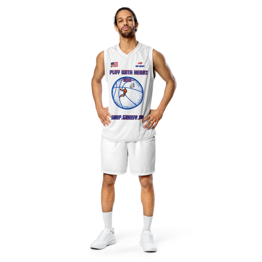 Recycled unisex basketball jersey