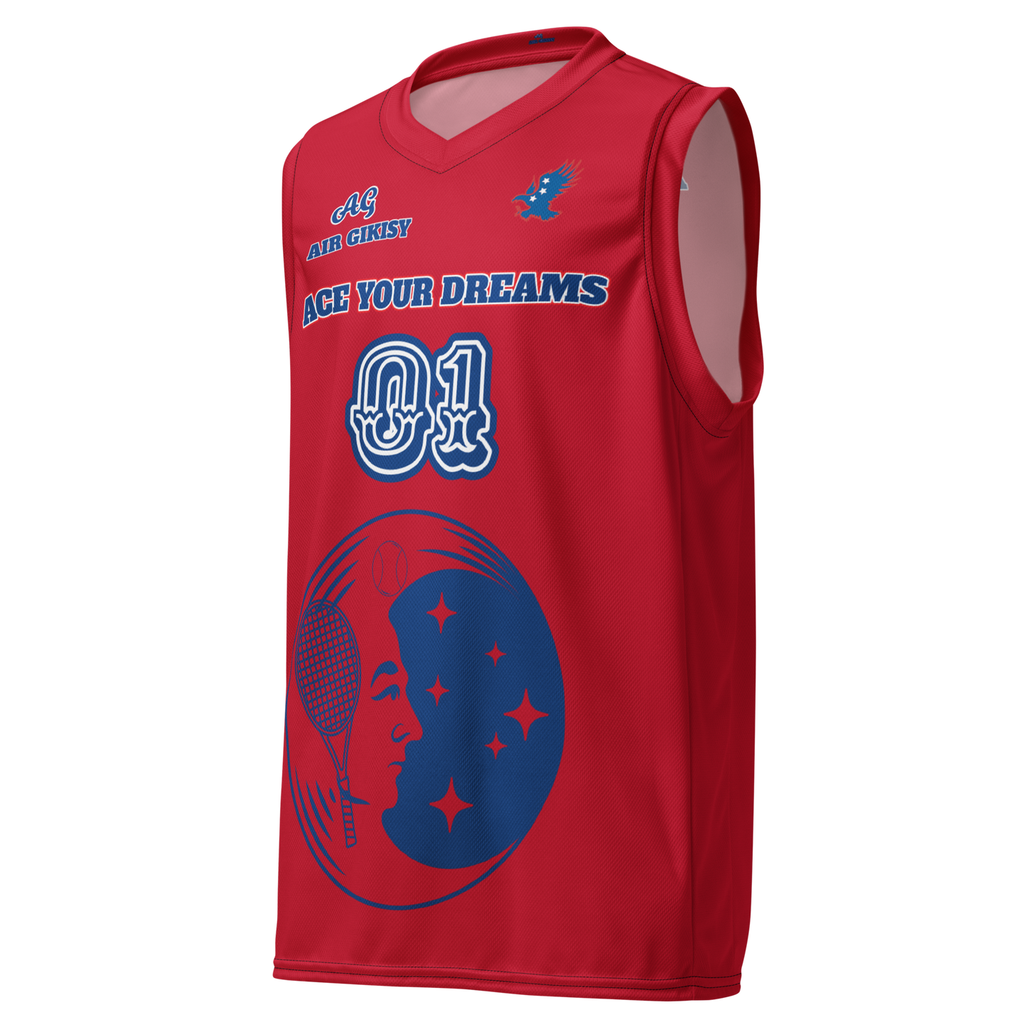 Recycled unisex basketball jersey