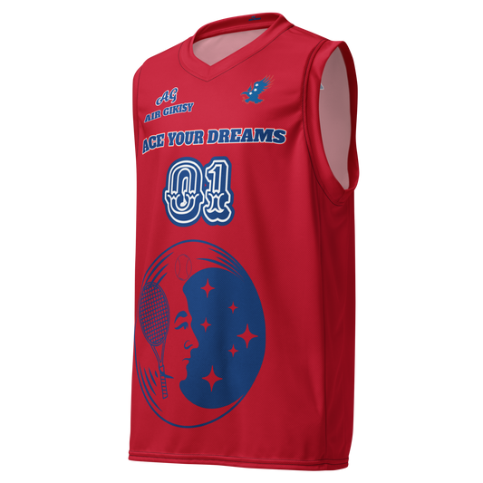 Recycled unisex basketball jersey