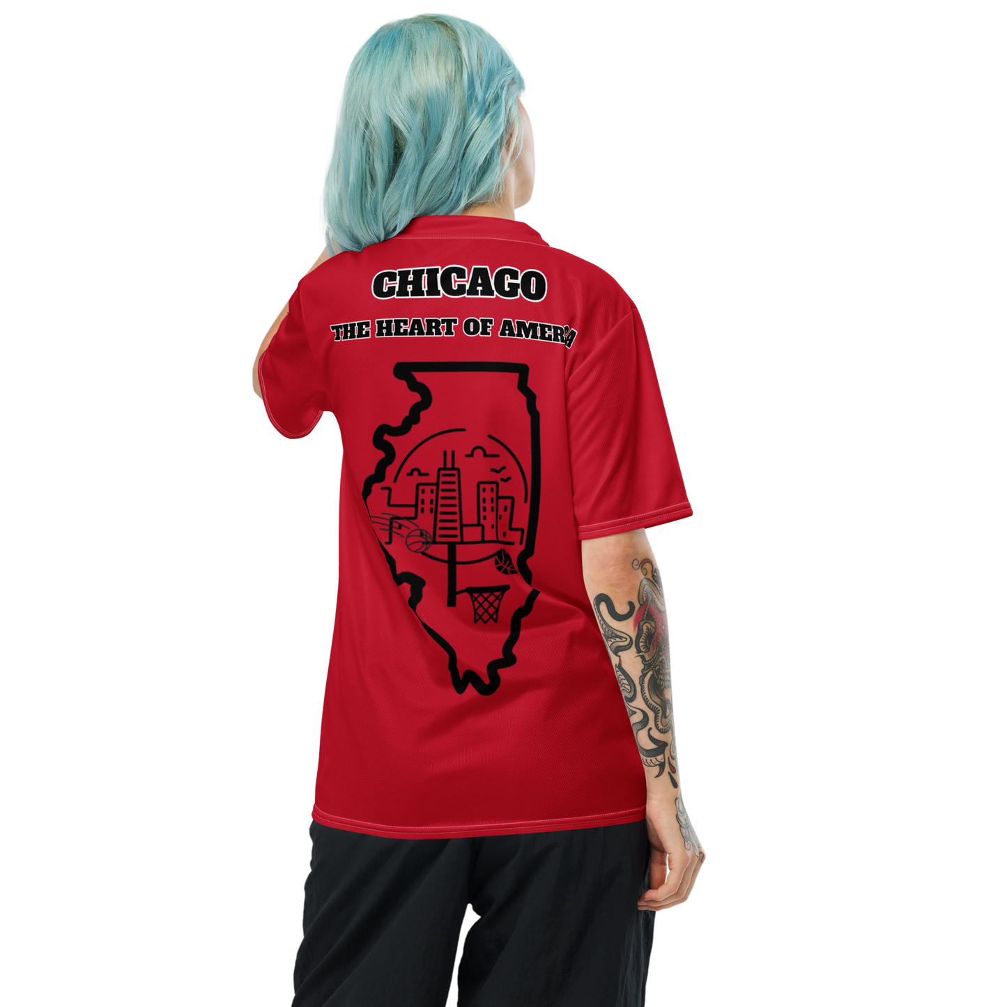 Recycled unisex sports jersey
