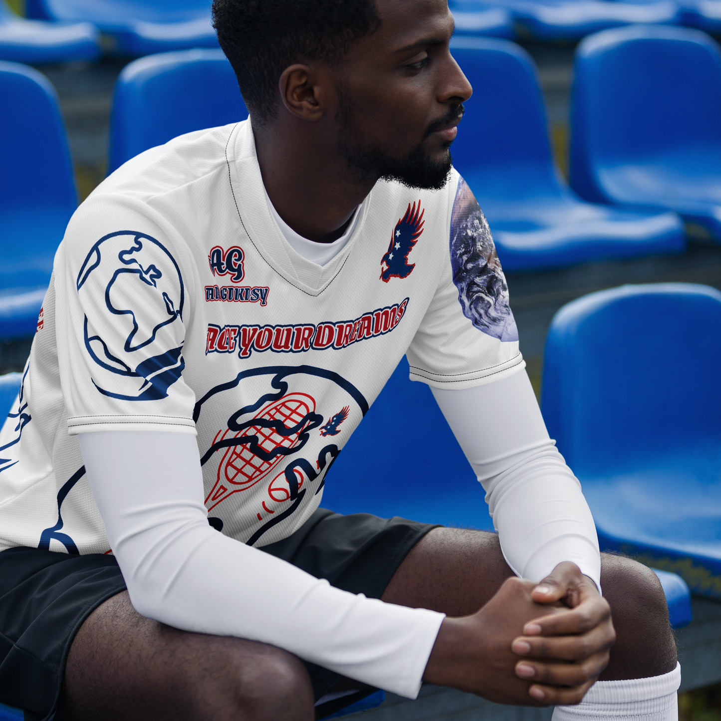 Recycled unisex sports jersey