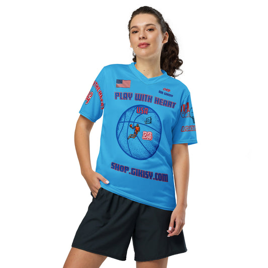 Recycled unisex sports jersey