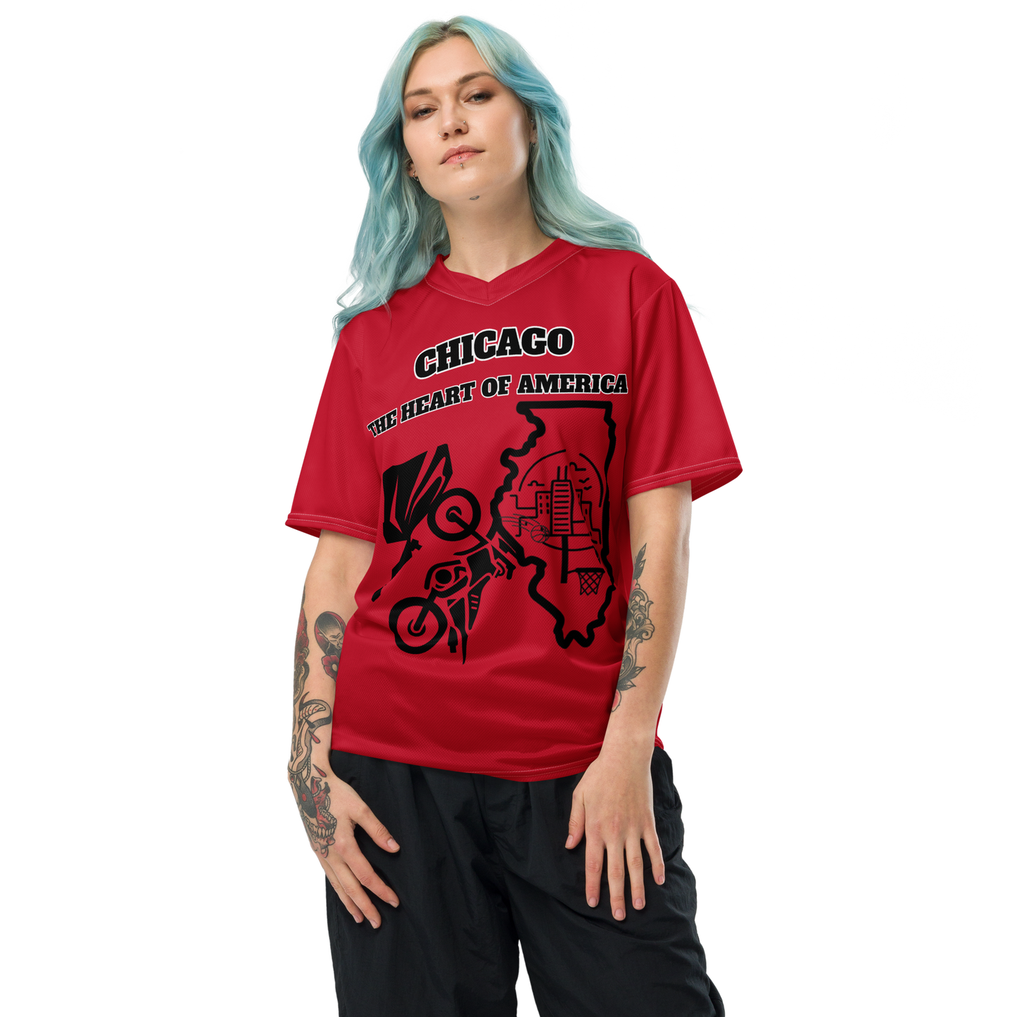 Recycled unisex sports jersey