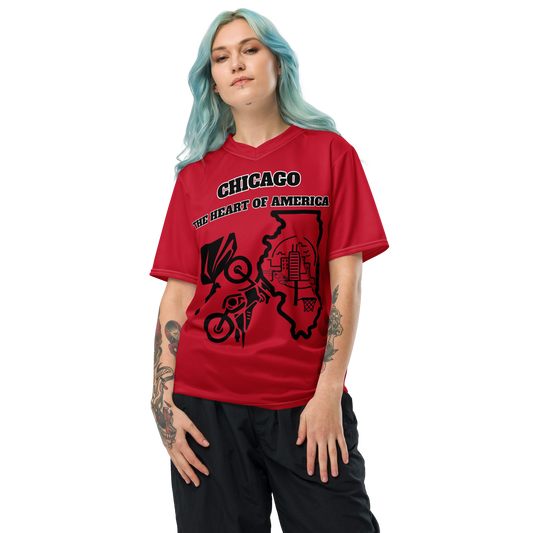 Recycled unisex sports jersey