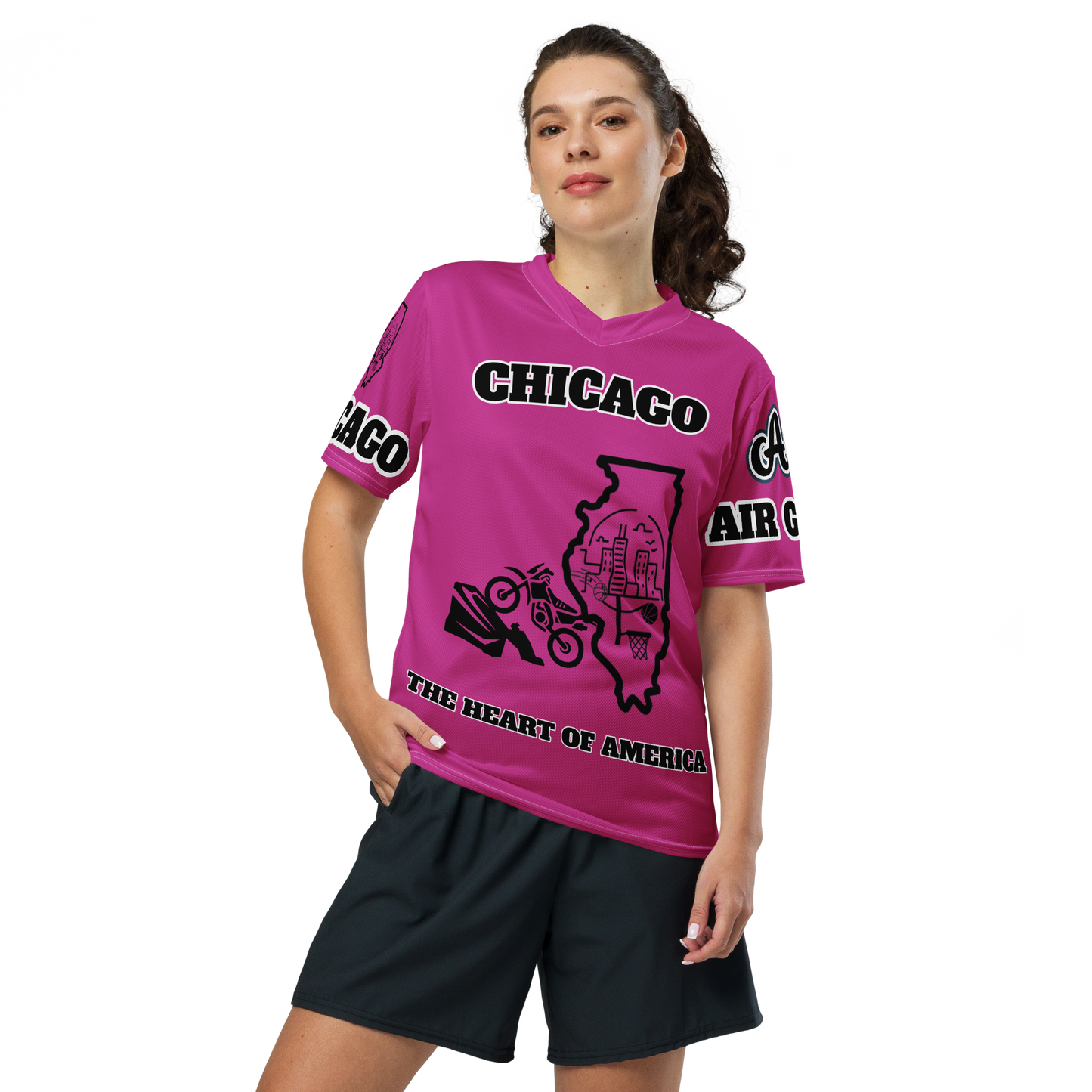 Recycled unisex sports jersey