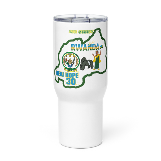 Travel mug with a handle